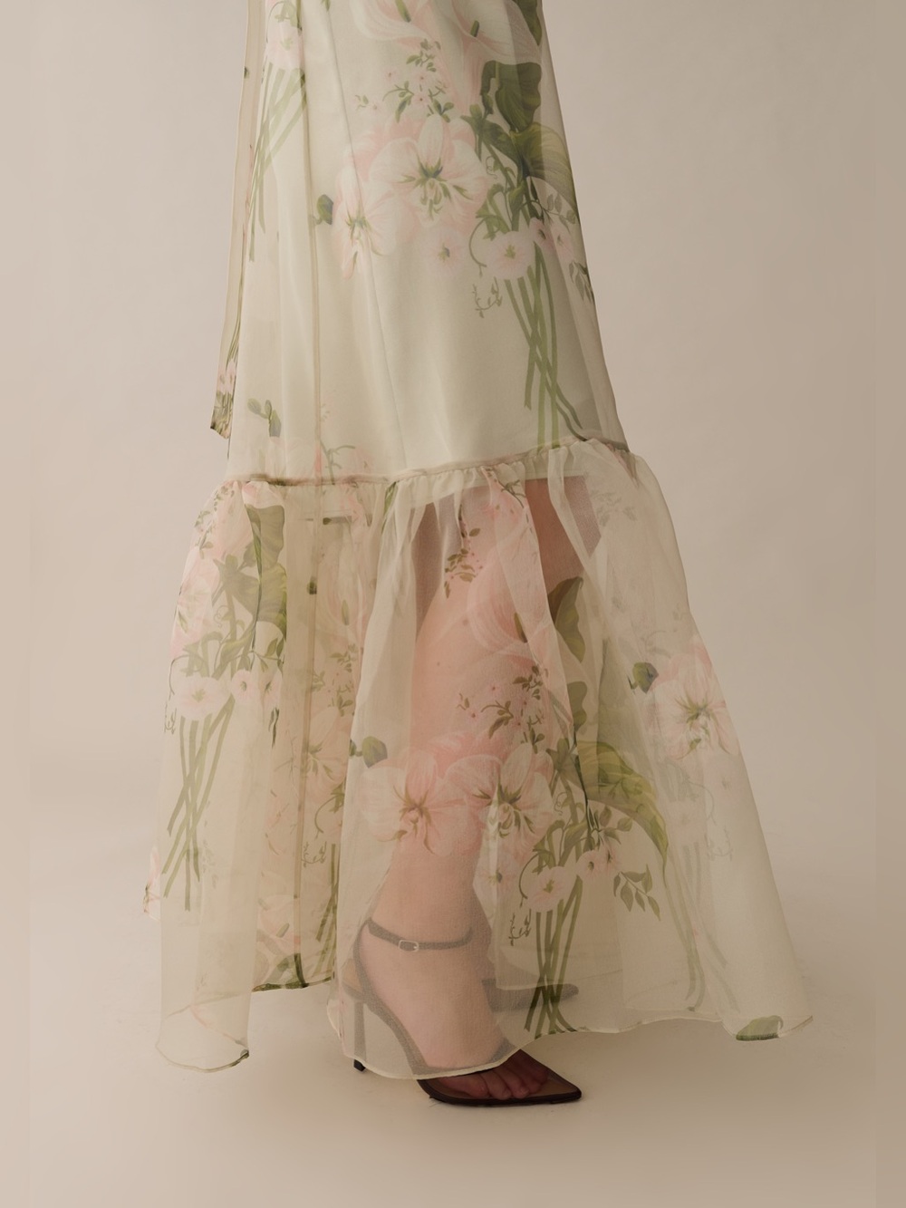 NWT Caara Melody Few Moda Maxi Dress size Medium M Green mint blossom floral - Picture 6 of 6